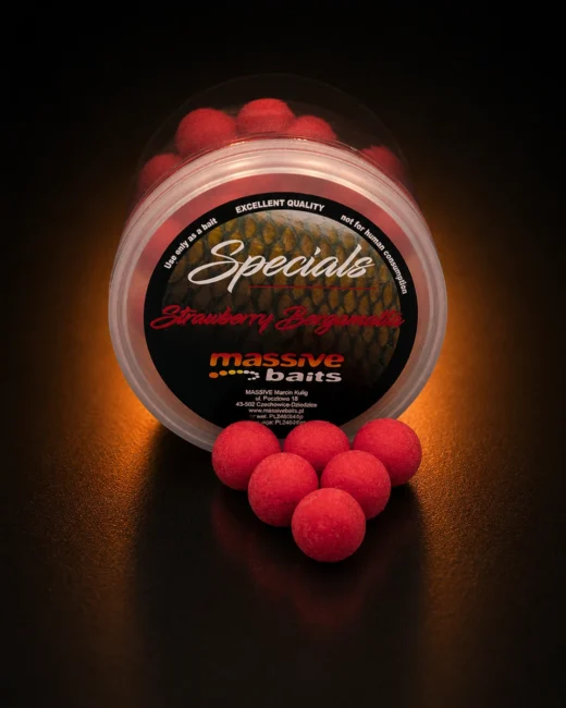 Massive Baits Strawberry Bergamotta Pop-Ups 14mm
