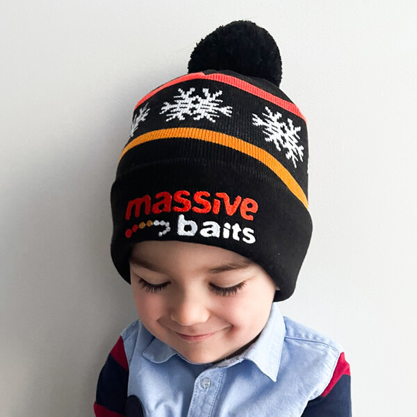 Massive Baits: Wintermuts met pompon PREMIUM *borduurwerk*